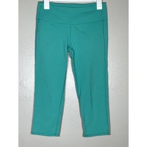 Athleta Capri Crop Leggings Aqua Size Medium